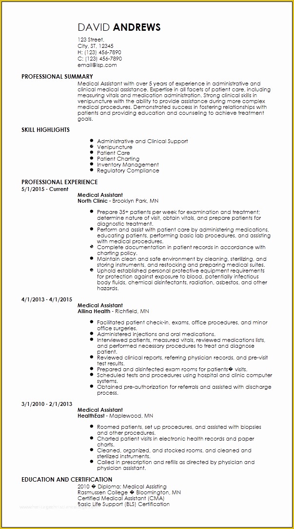 Medical Resume Template Free Of Free Creative Medical Resume Templates