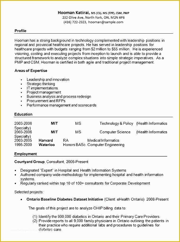 Medical Resume Template Free Of Health Care and Medical Resume format Template Free