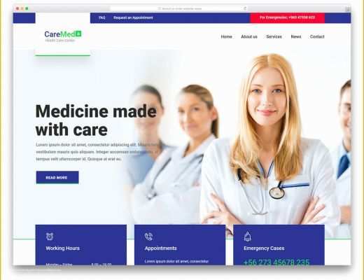 Medical Template Bootstrap Free Of 27 Free Bootstrap Hospital Website Templates 2019 Uicookies