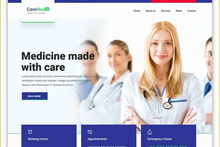 Medical Template Bootstrap Free Of 27 Free Bootstrap Hospital Website Templates 2019 Uicookies