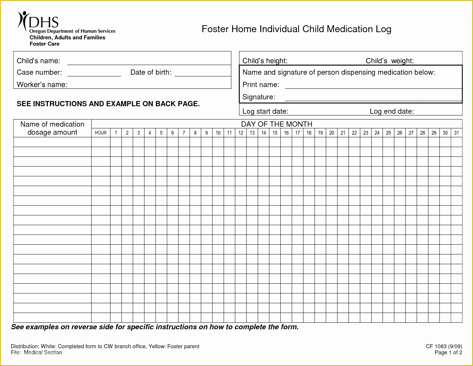 Medication Administration Record Template Free Of 5 Best Of Printable Home Med Blank Medication