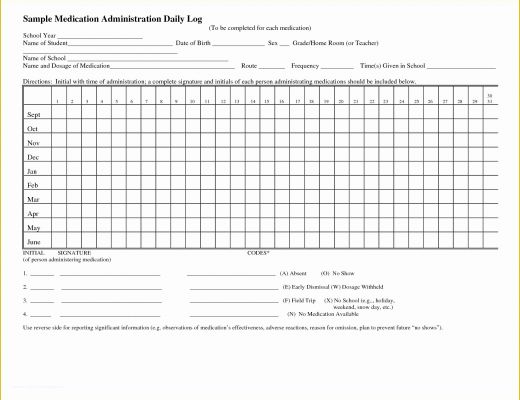 Medication Administration Record Template Free Of 8 Best Of Daily Medication Log Printable Daily