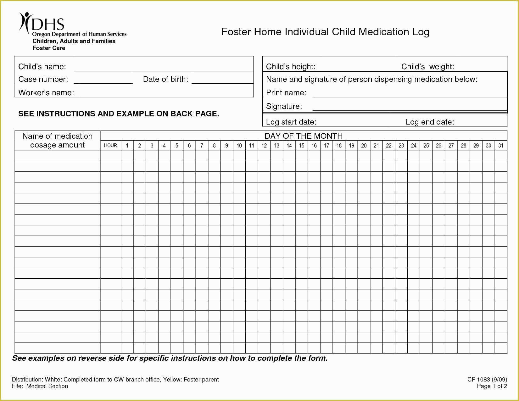 Medication Administration Record Template Free Of Medication Administration Record Template Free New 5 Best