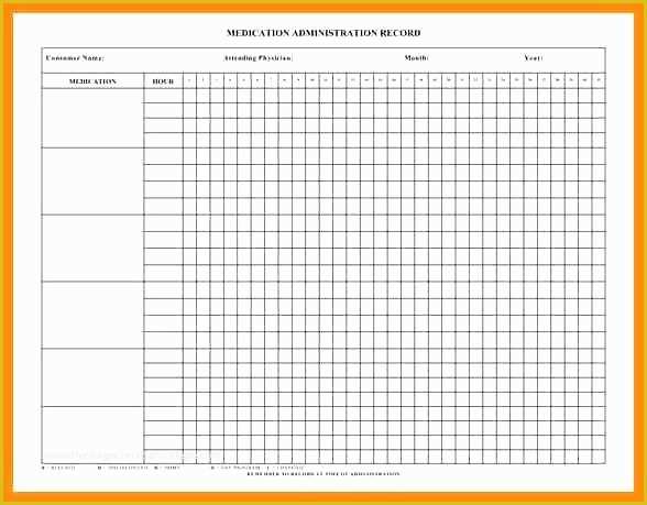 Medication Administration Record Template Free Of Medication Administration Record Template Word Printable