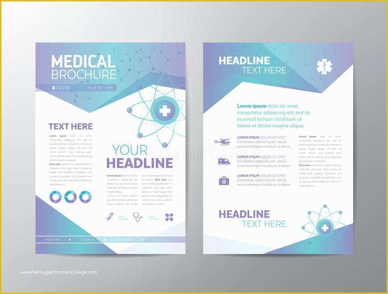 Medication Brochure Templates Free Of Medical Brochure Leaflet Stock Vector Illustration Of