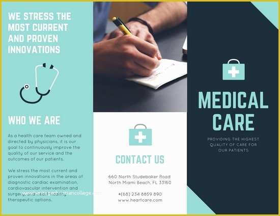 Medication Brochure Templates Free Of Medical Brochure Template