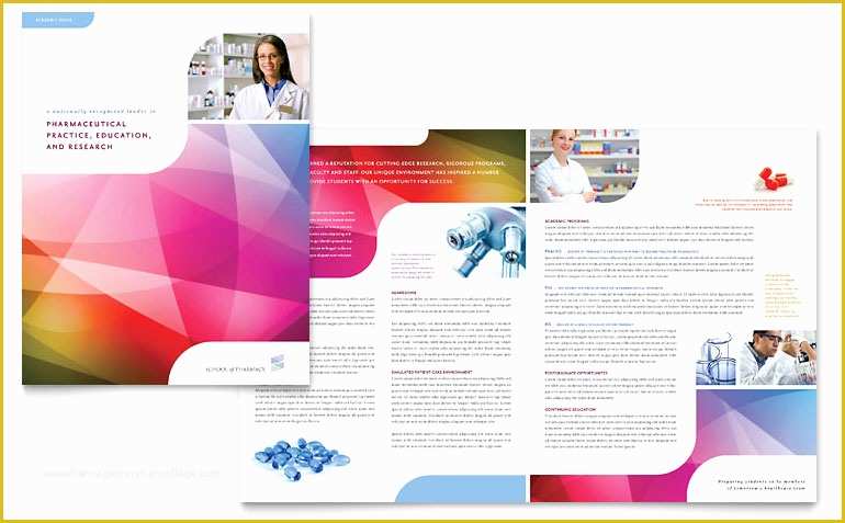 Medication Brochure Templates Free Of Pharmacy School Brochure Template Word & Publisher