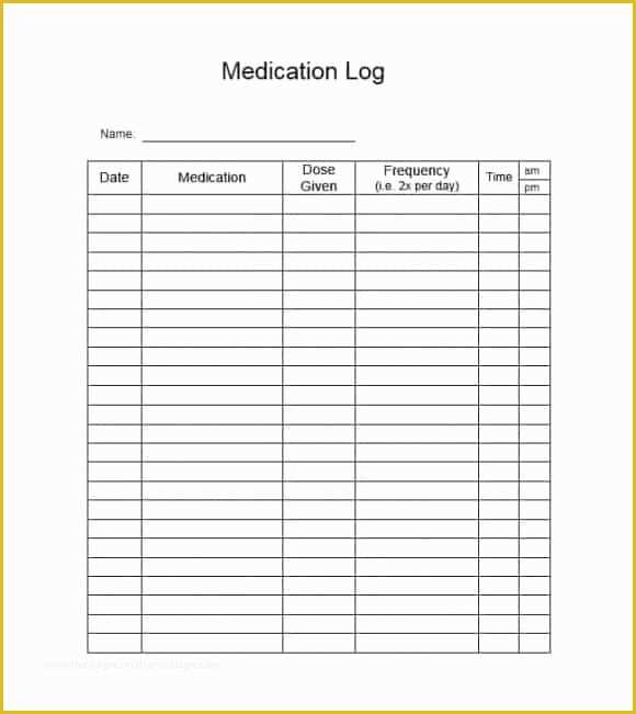 Medication List Template Free Download Of 58 Medication List Templates for Any Patient [word Excel