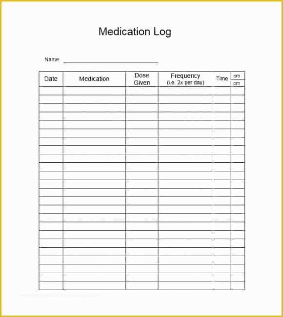 Medication List Template Free Download Of 58 Medication List Templates 