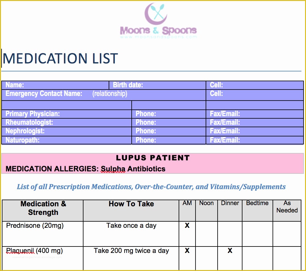 Medication List Template Free Download Of How to Manage Your Medication List Free Download