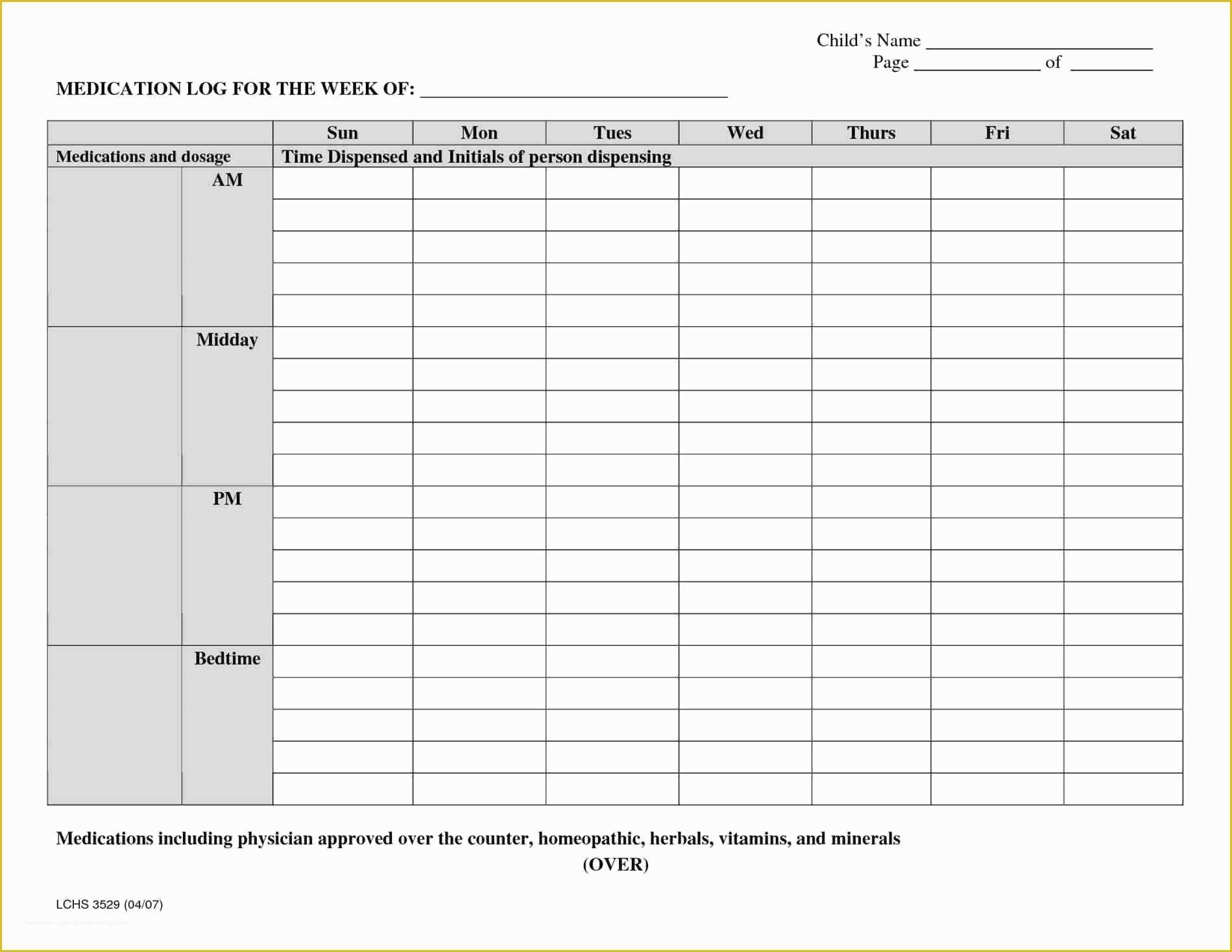 Medication List Template Free Download Of Inspirational Medication List Template Free Download