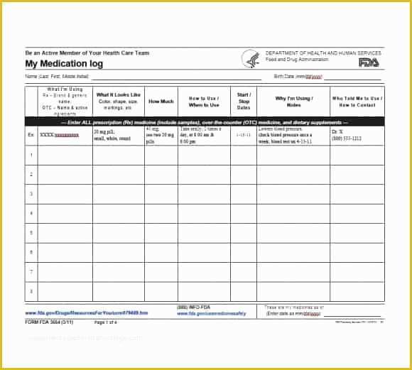 Medication List Template Free Download Of Inspirational Medication List Template Free Download