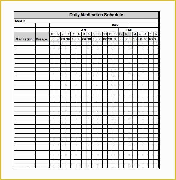 Medication List Template Free Download Of Medication Schedule Template 14 Free Word Excel Pdf
