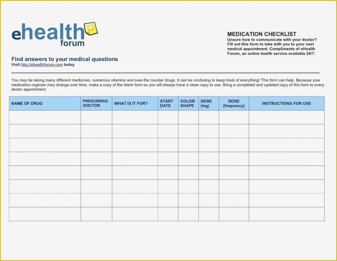 Medication List Template Free Download Of the 13 Secrets You Will Never Know About