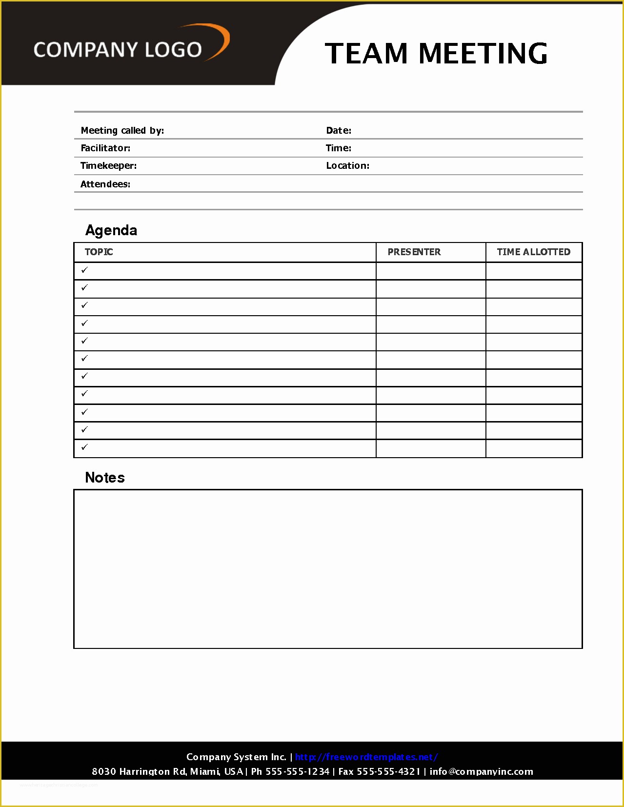 Meeting Agenda Template Free Of 6 Free Agenda Templates Bookletemplate