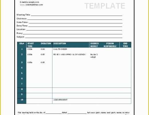 Meeting Minutes Template Free Of 46 Effective Meeting Agenda Templates Template Lab