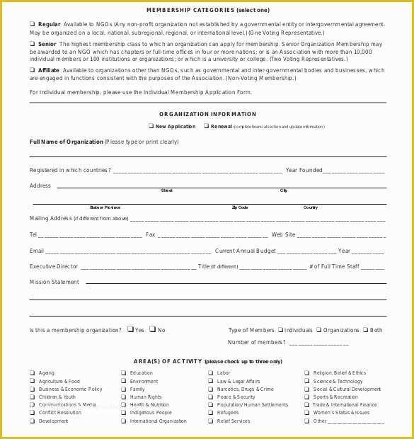 40 Membership Registration form Templates Free