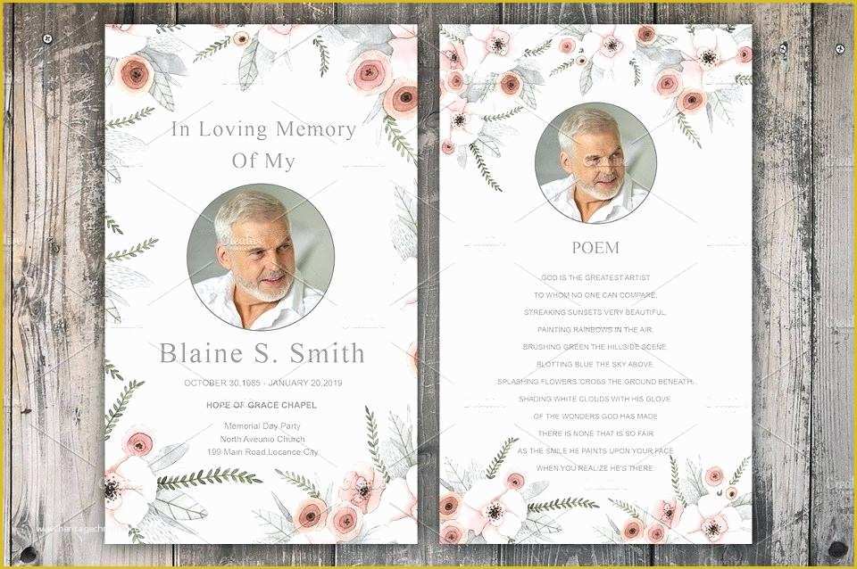 Memorial Cards for Funeral Template Free Of Image 0 Free Memorial Prayer Cards Template Memorial
