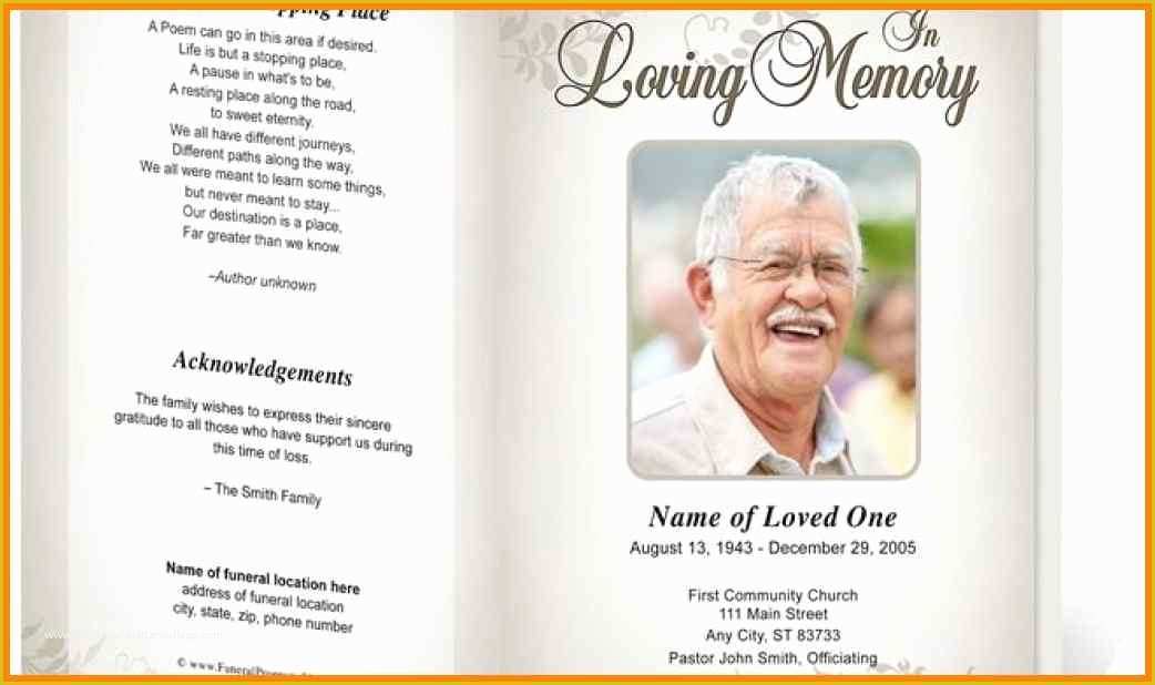 Memorial Service Template Free Of 15 Funeral Service Template