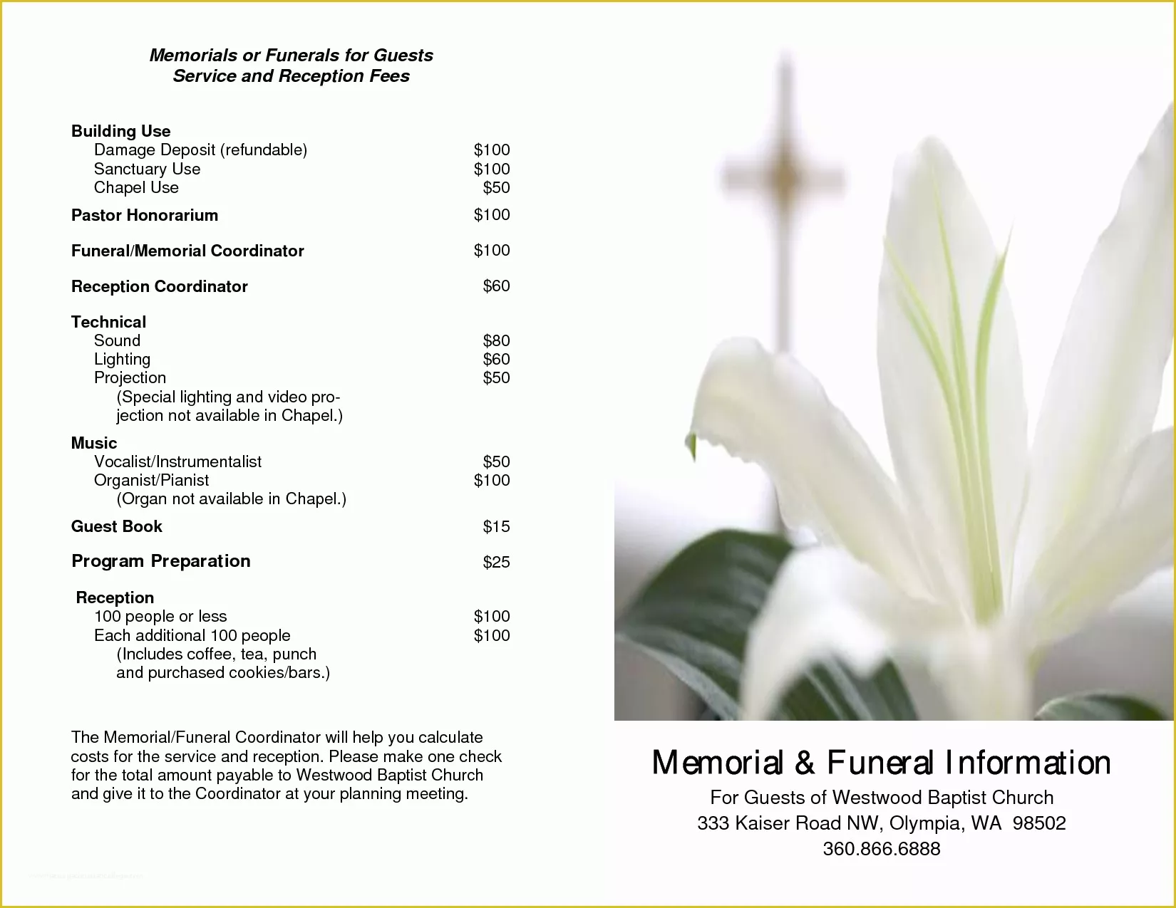 Memorial Service Template Free Of Free Funeral Service Memorial Templates Music Search