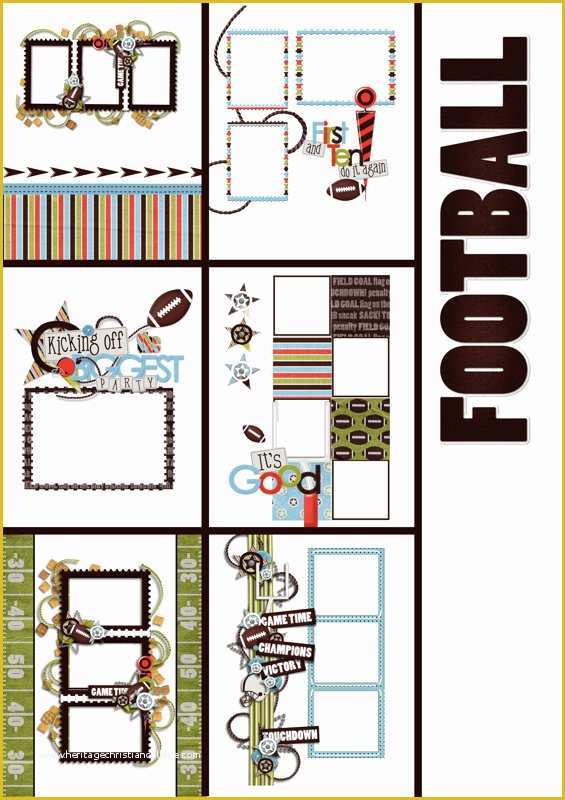 Memory Book Templates Free Of Book Template Football Memory Book Quick Album