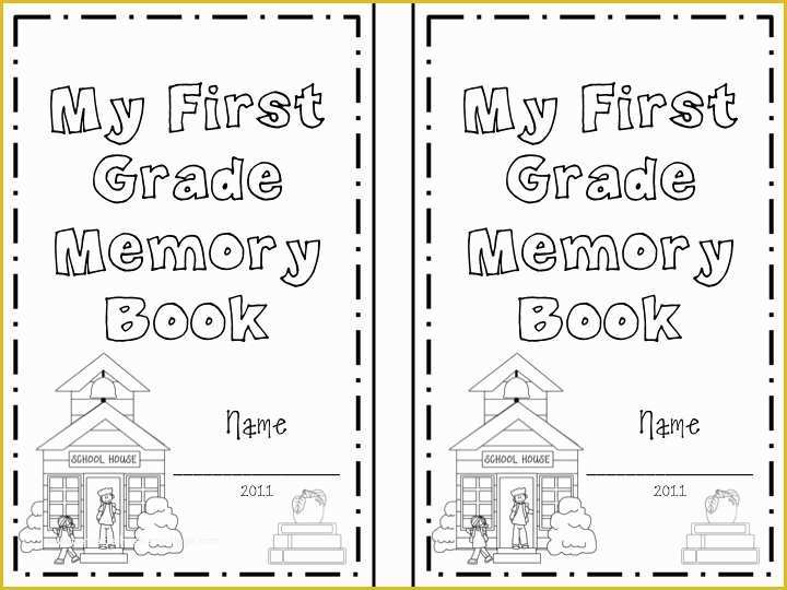 Memory Book Templates Free Of First Grade Fanatics First Grade Memory Book Give Away