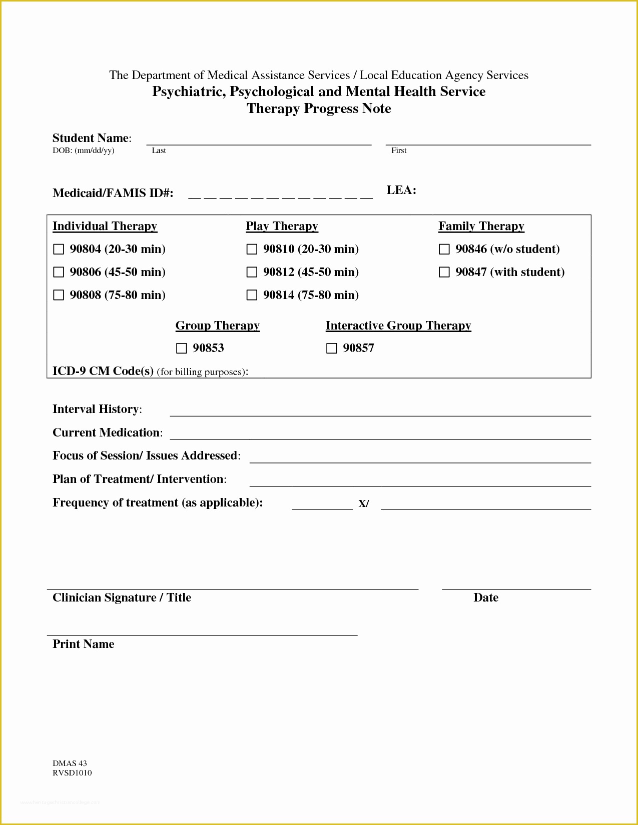 Mental Health Progress Note Template Free Of 10 Best Of Printable therapy Progress Note