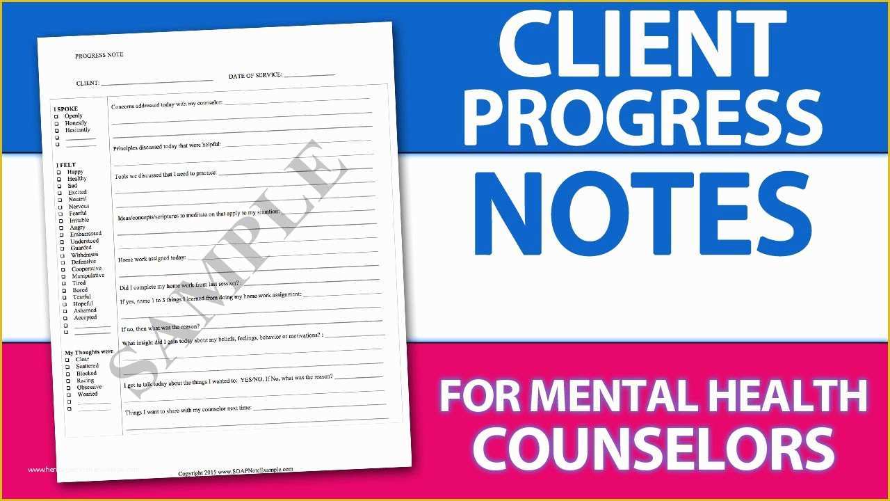Mental Health Progress Note Template Free Of Easy Client Progress Note Template Tip for Mental Health
