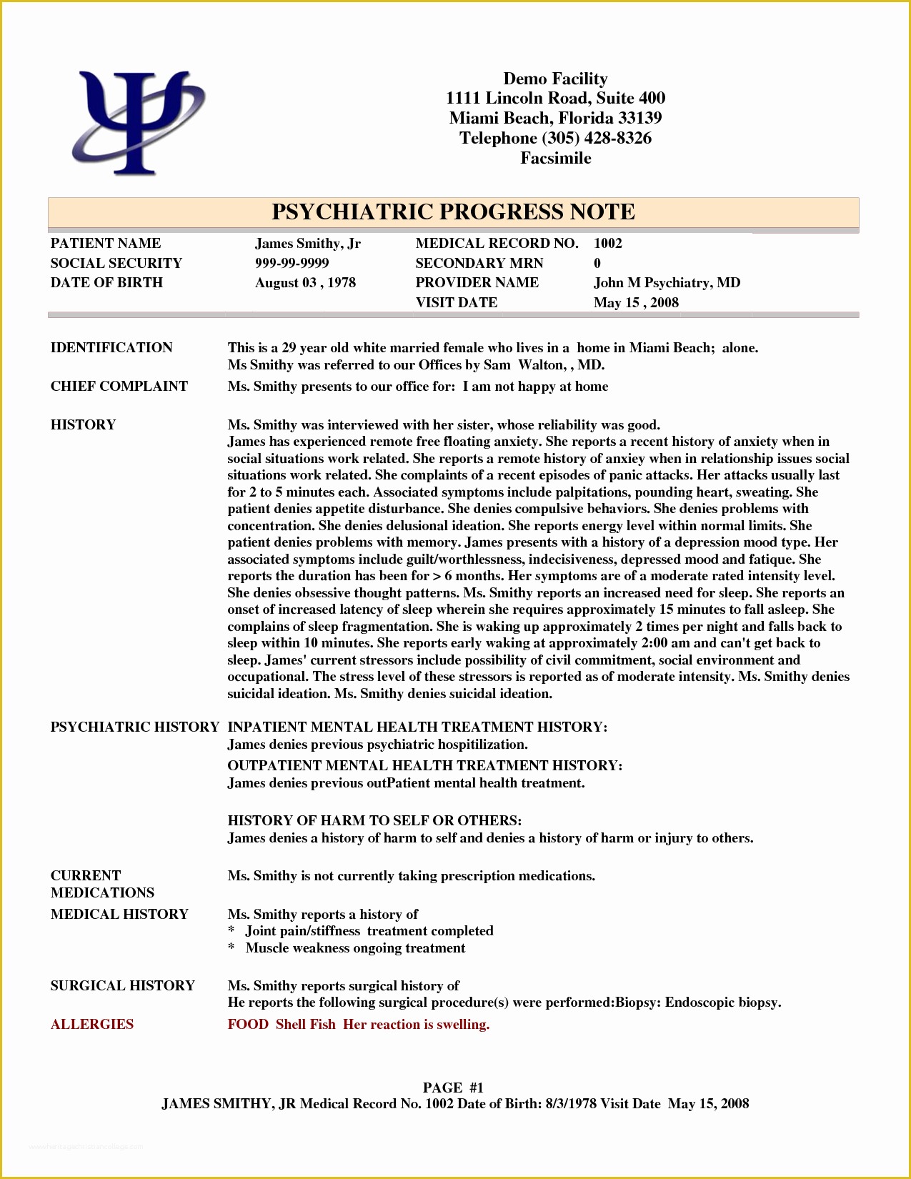 Mental Health Progress Note Template Free Of Example Of therapy Session Notes