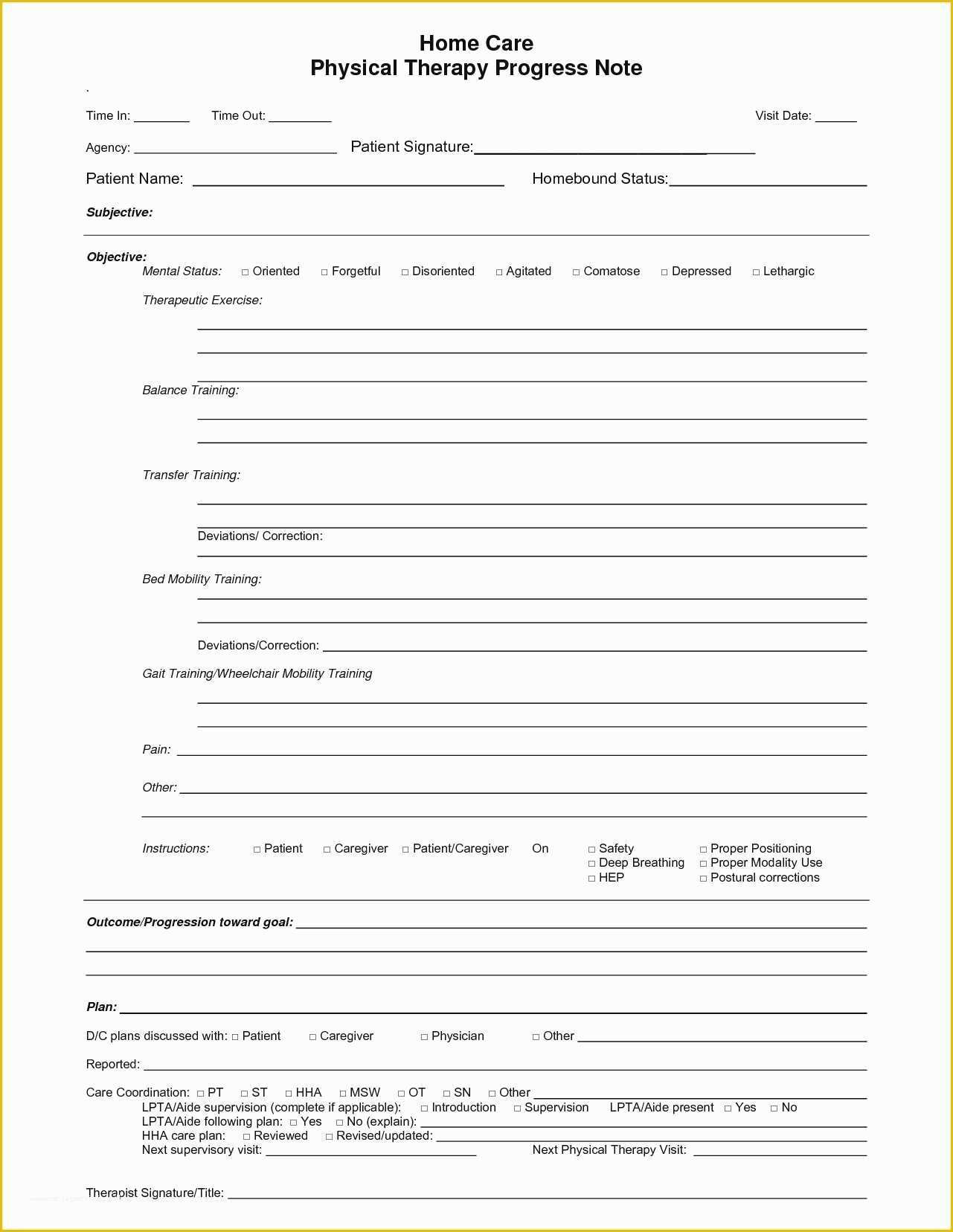 Mental Health Progress Note Template Free Of Luxury Mental Health Progress Note Template Pdf