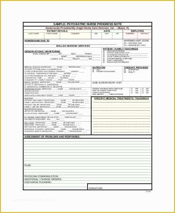 Mental Health Progress Note Template Free Of Mental Health Progress Note Template