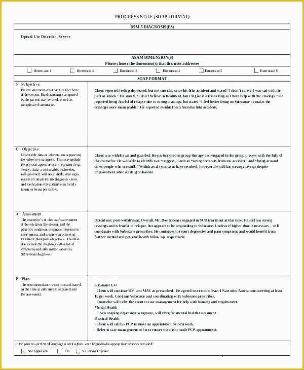 Mental Health Progress Note Template Free Of Mental Health Progress Note Template Psychiatric soap Note