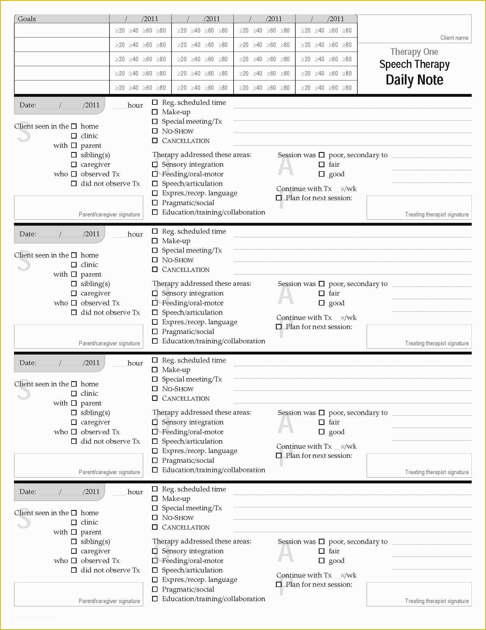 Mental Health Progress Note Template Free Of Sample Progress Notes for Mental Health therapy Best