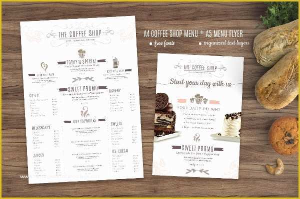 Menu Poster Template Free Of 21 Coffee Shop Flyer Templates Free Psd Ai Vector