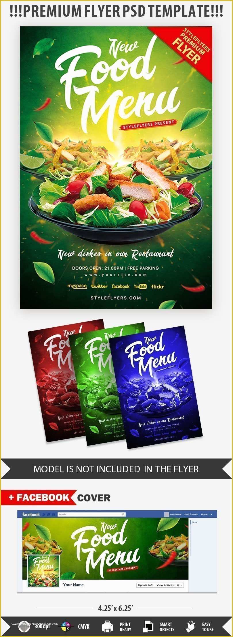 Menu Poster Template Free Of Food Menu Psd Flyer Template Styleflyers