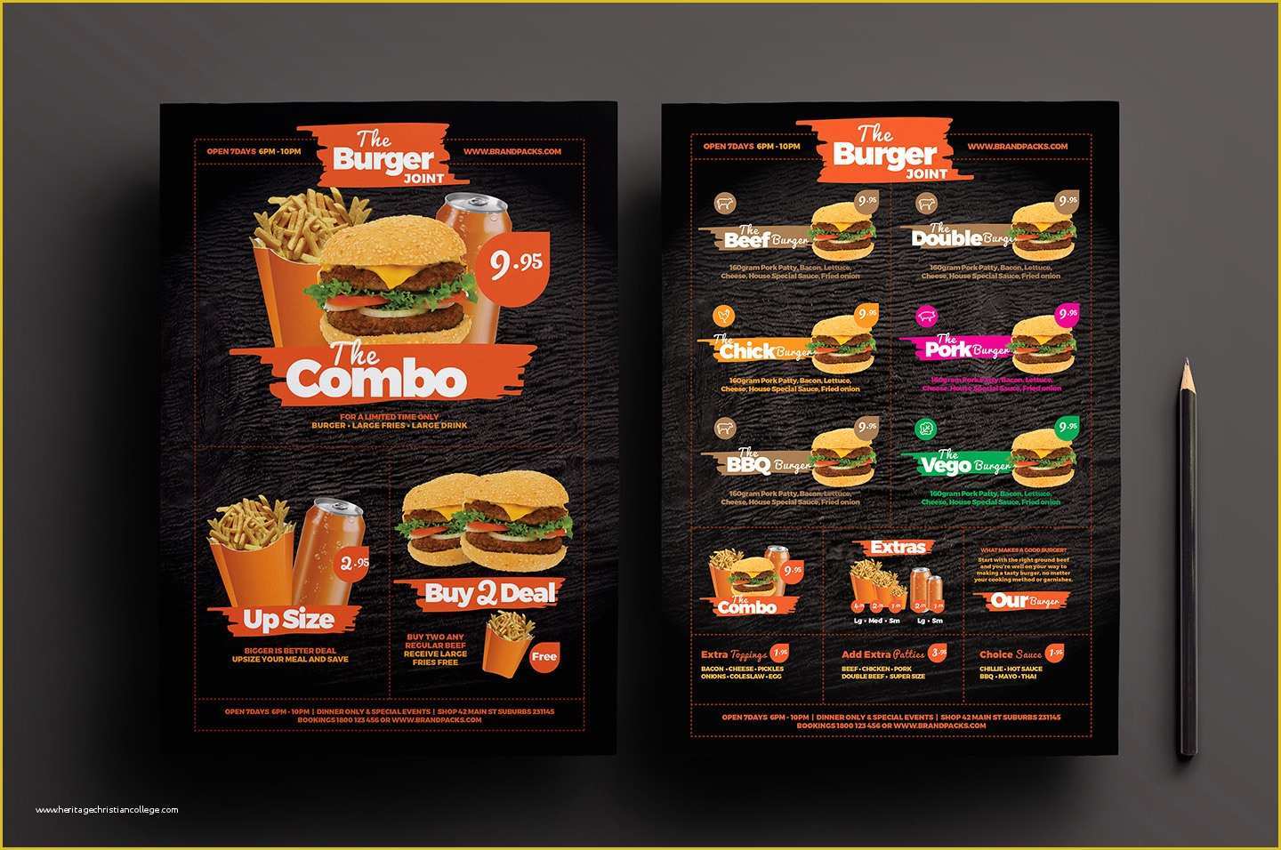 Menu Poster Template Free Of Free Psd Fast Food Menu Poster Template – Psd Room