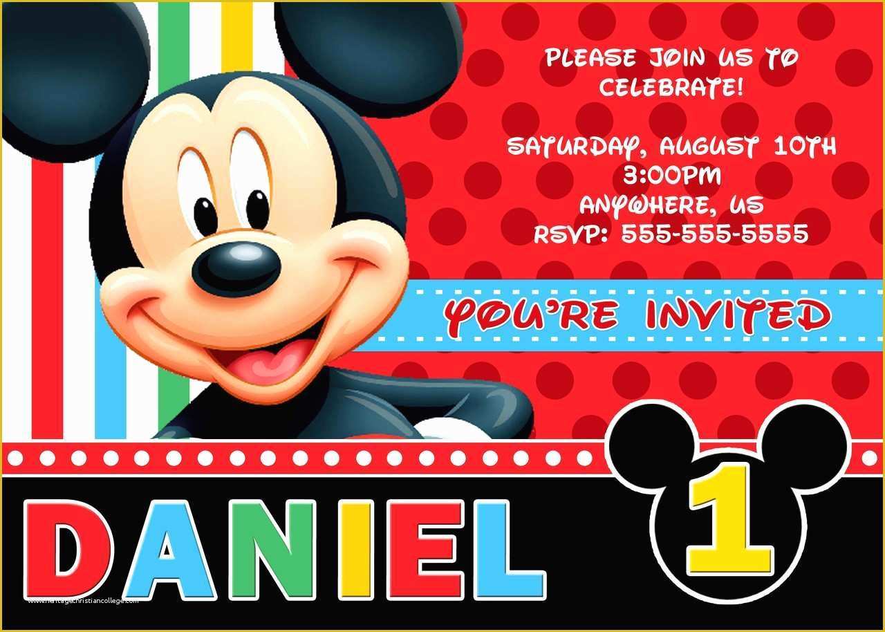 Mickey Mouse Invitation Template Free Download Of Blank Invitation Templates Free Download