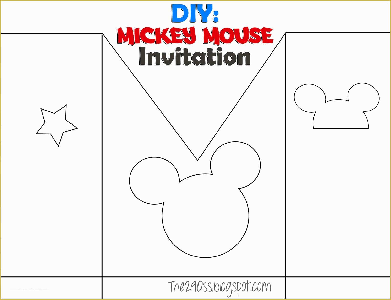 Mickey Mouse Invitation Template Free Download Of Diy Mickey Mouse Invitation Template Free Resume Download