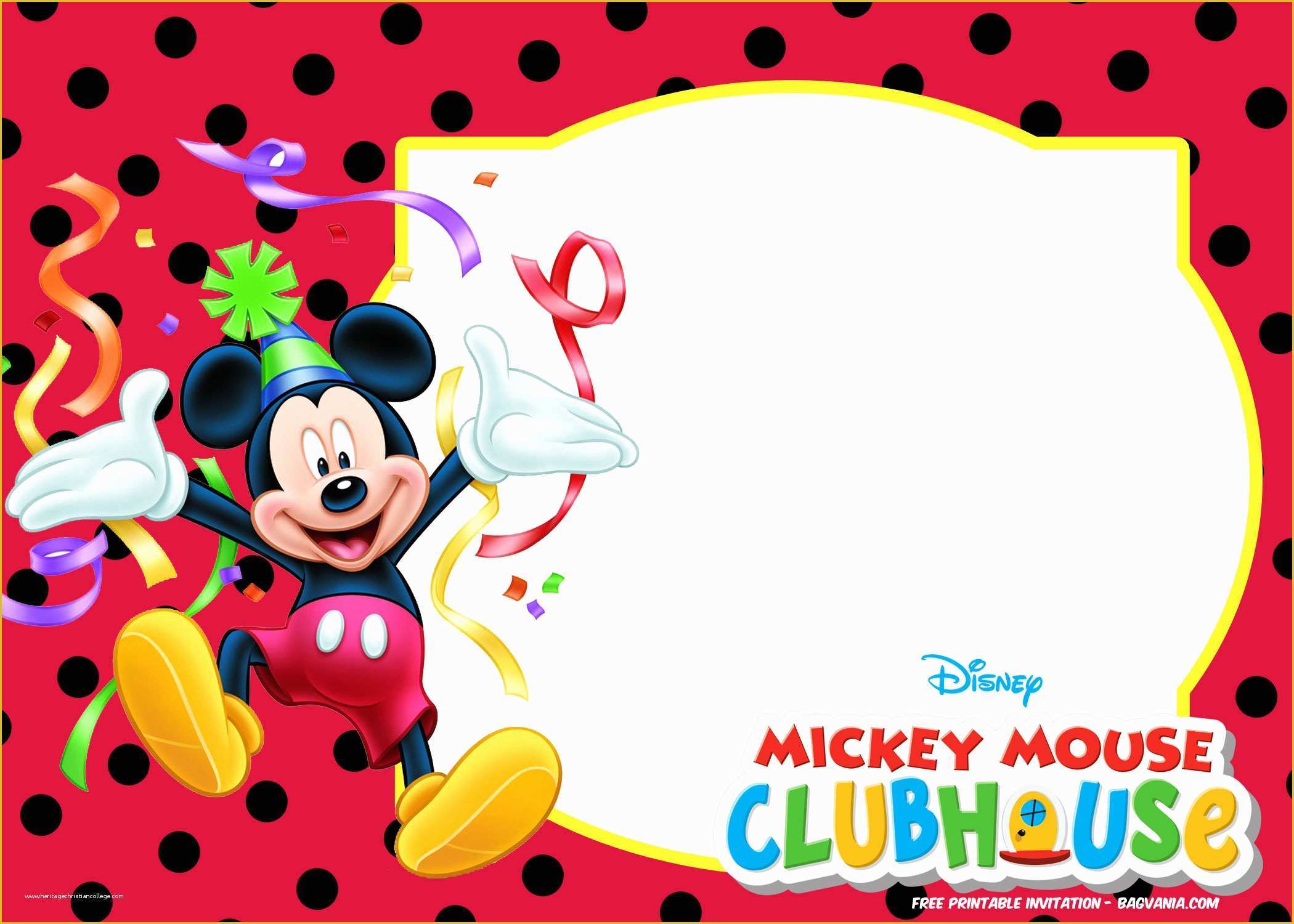 Mickey Mouse Invitation Template Free Download Of Free Mickey Mouse Summer Birthday Invitations