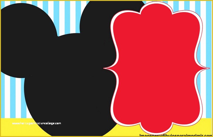 Mickey Mouse Invitation Template Free Download Of Mickey Birthday Invitation Free