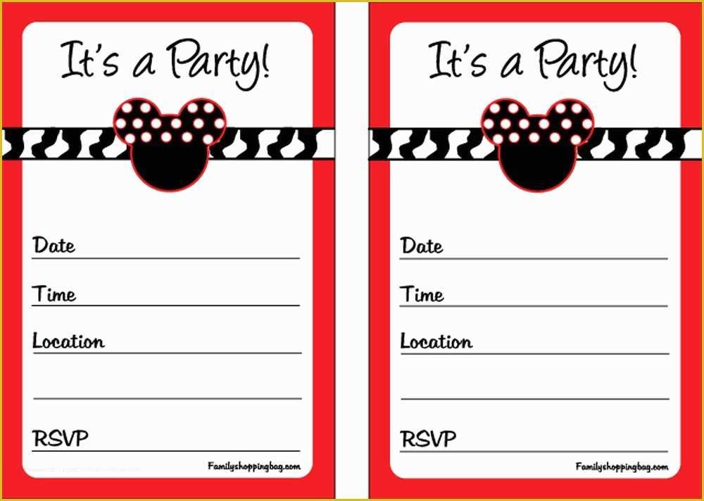 Mickey Mouse Invitation Template Free Download Of Mickey Mouse Baby Shower Invitations