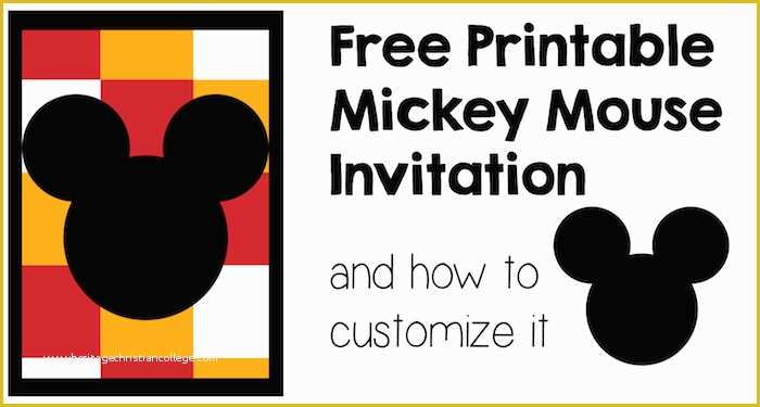 Mickey Mouse Invitation Template Free Download Of Mickey Mouse Invitation and How to Customize It Paper