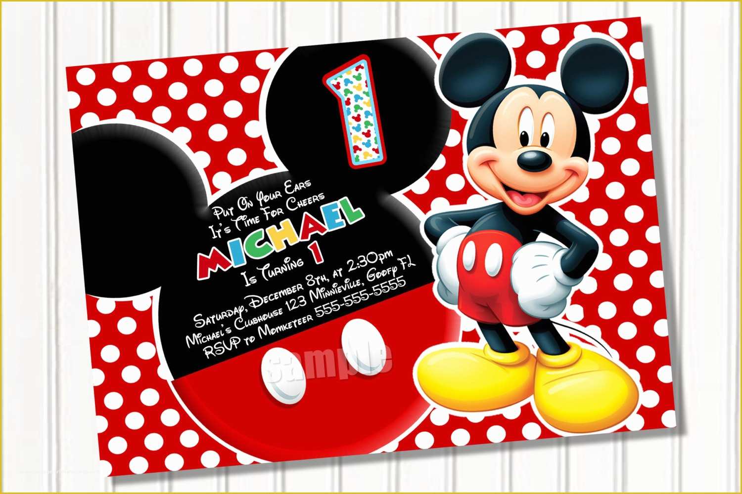 Mickey Mouse Invitation Template Free Download Of Mickey Mouse Invitation Template Free