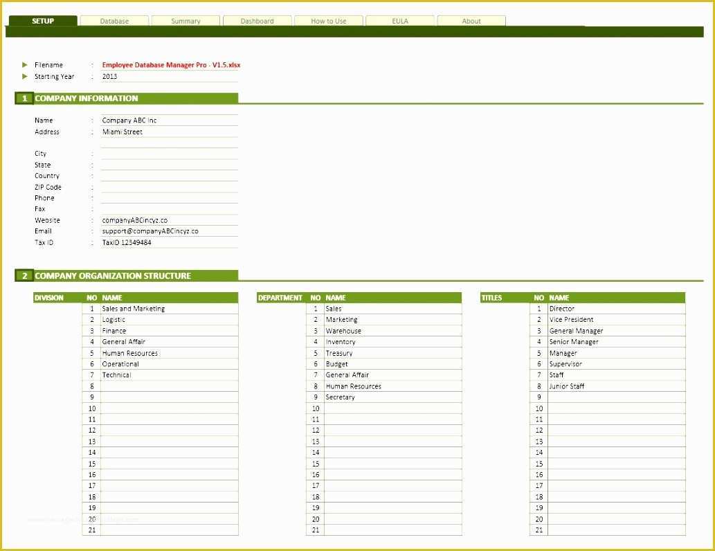 Microsoft Access Employee Training Database Template Free Of 10 Free Employee Database Template In Excel