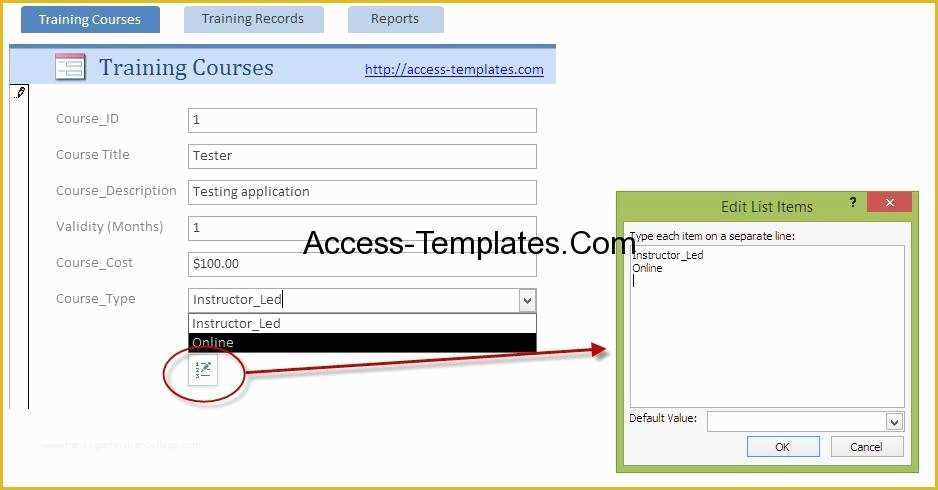 Microsoft Access Employee Training Database Template Free Of Employee Training Plan Template for Microsoft Access
