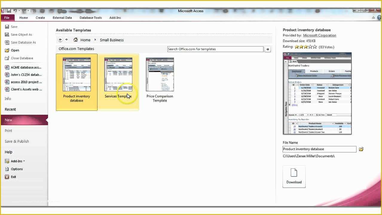 Microsoft Access Employee Training Database Template Free Of How to Find Access 2010 Database Templates