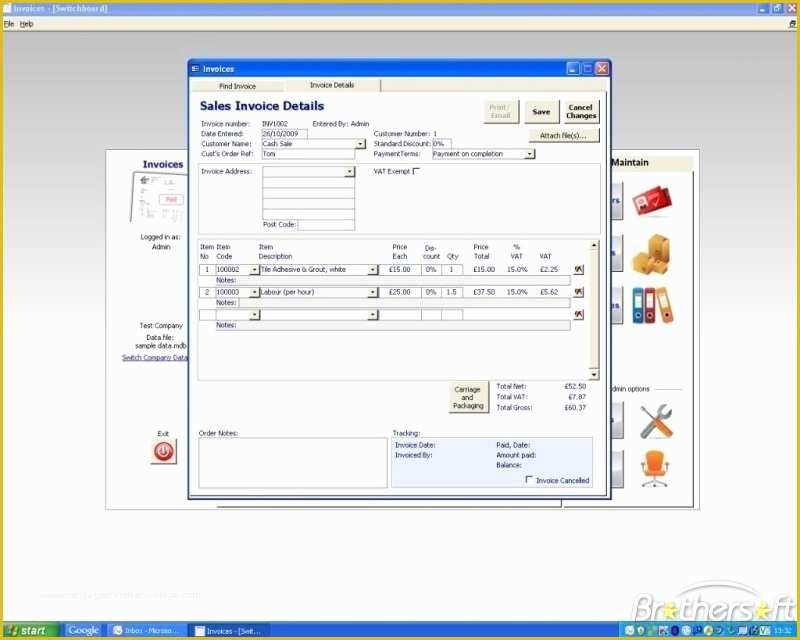 Microsoft Access Invoice Database Template Free Of Download Free Simplyaccess Invoices Simplyaccess Invoices