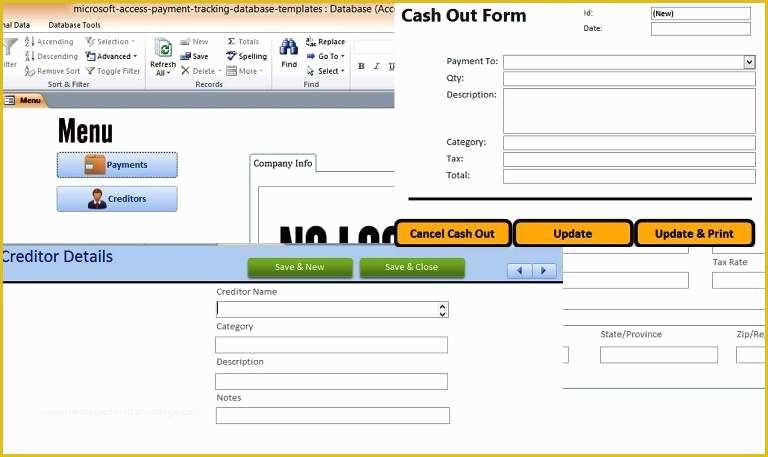 access database templates document tracking