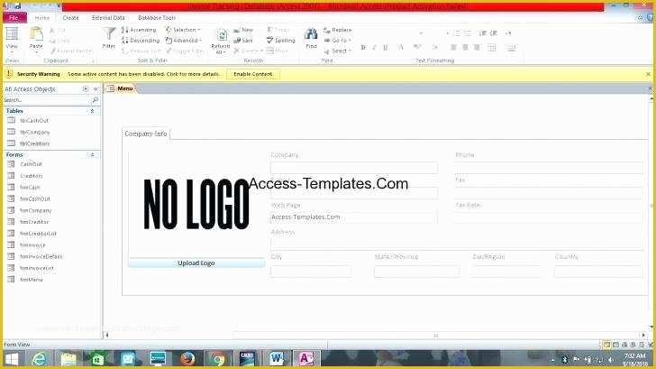 Microsoft Access Invoice Database Template Free Of Ms Access Calendar Template Database Templates Student