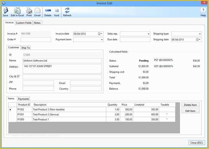Microsoft Access Invoice Database Template Free Of Sample Excel Database Idealstalist